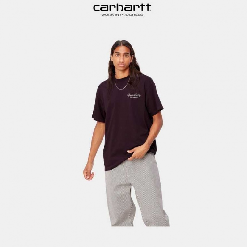 Carhartt Wip Vino T-Shirt Dark Plum | TH0002364