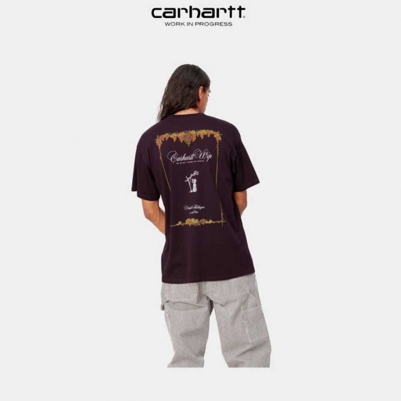 Carhartt Wip Vino T-Shirt Dark Plum | TH0002364