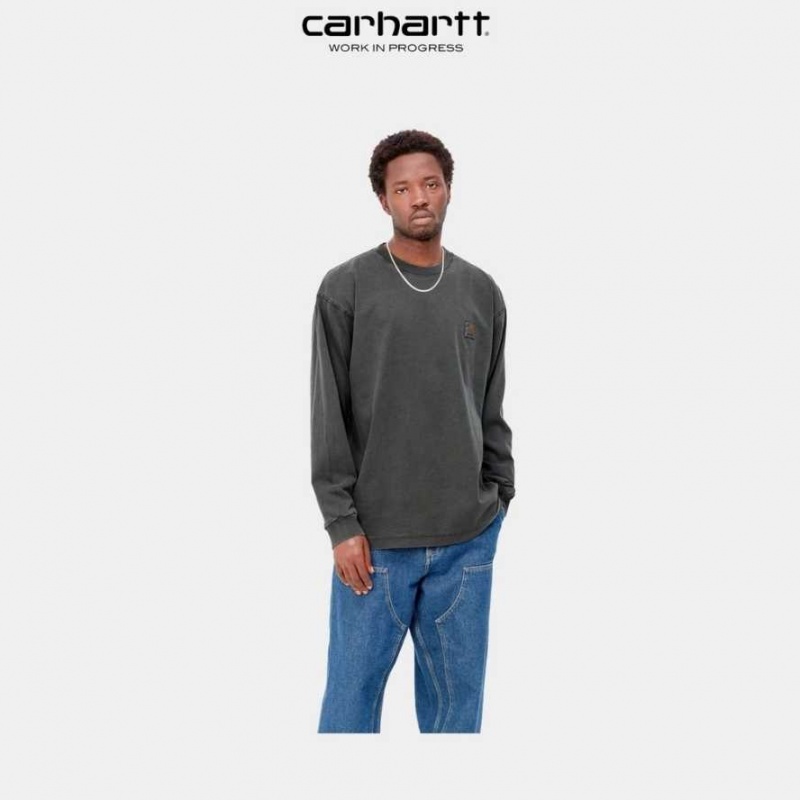 Carhartt Wip Vista Long Sleeve T-Shirt Vulcan | TH0002372