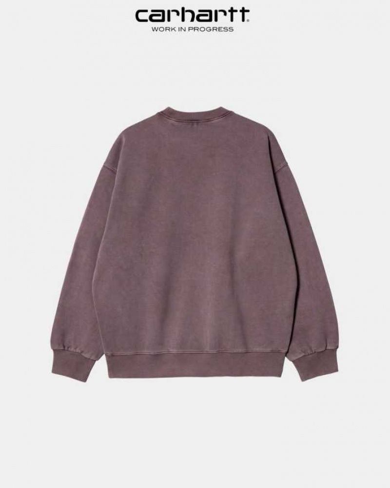 Carhartt Wip Vista Sweatshirt Dark Plum | TH0000380