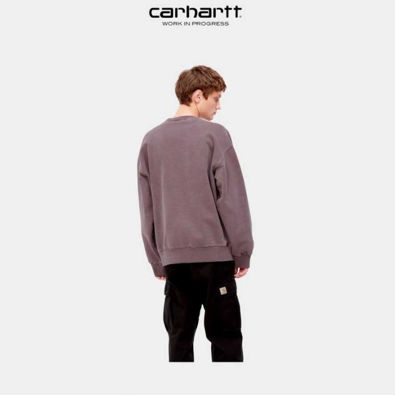 Carhartt Wip Vista Sweatshirt Dark Plum | TH0000380