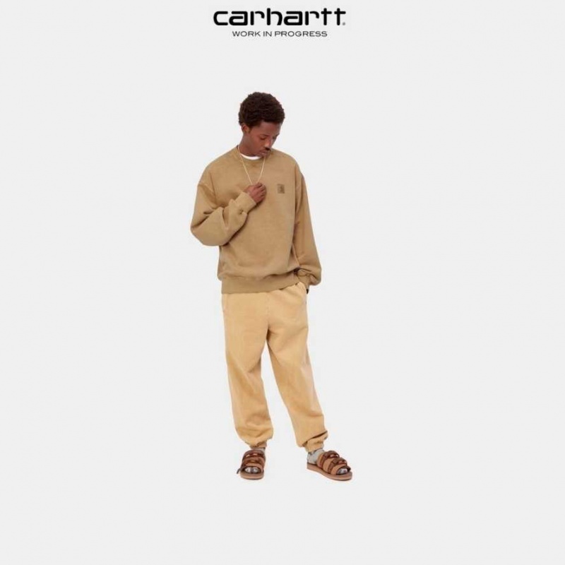 Carhartt Wip Vista Sweatshirt Dusty Hamilton Brown | TH0000379