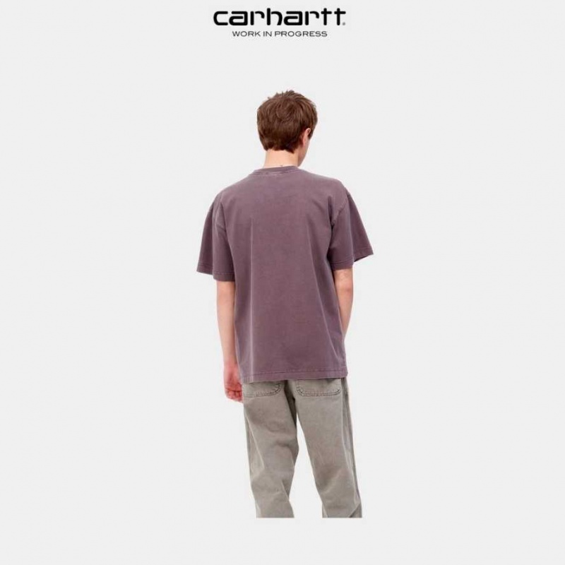 Carhartt Wip Vista T-Shirt Dark Plum | TH0002374