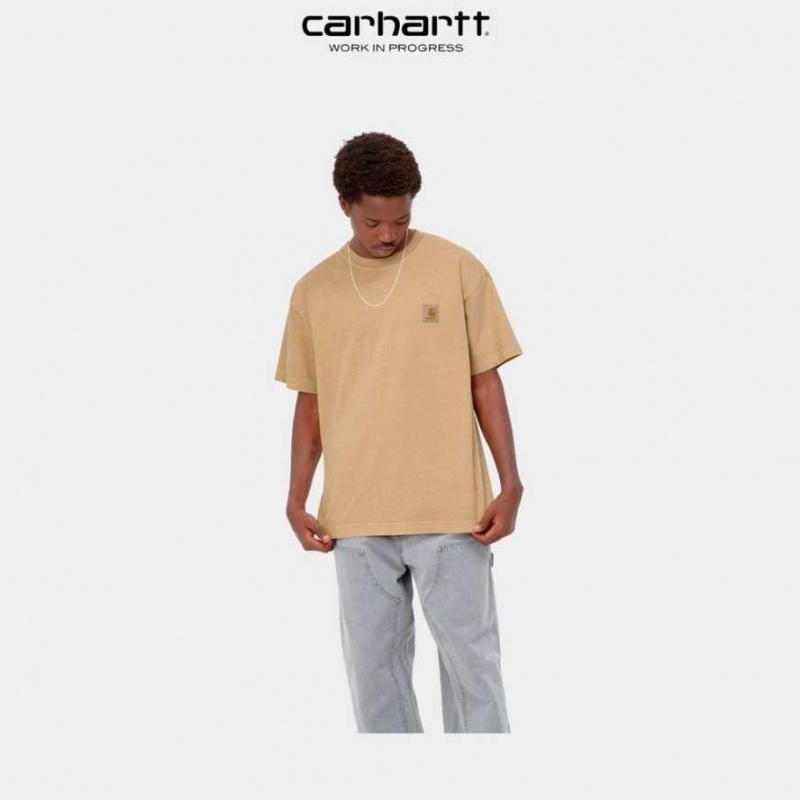 Carhartt Wip Vista T-Shirt Dusty Hamilton Brown | TH0002373