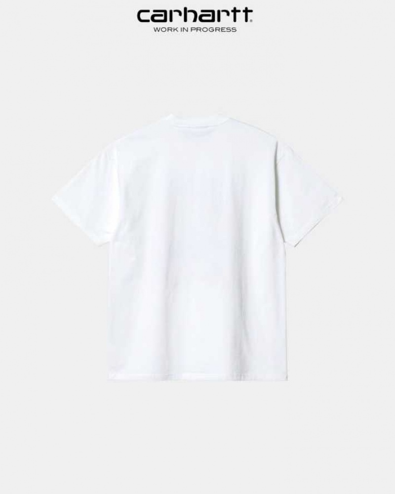 Carhartt Wip WIP x Quartersnacks Graphic T-Shirt White | TH0002129