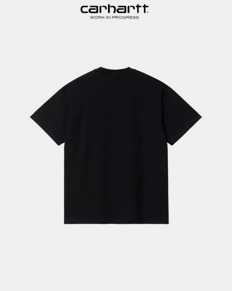 Carhartt Wip WIP x Quartersnacks Graphic T-Shirt Black | TH0002131