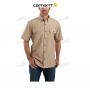 Dark Tan Chambray